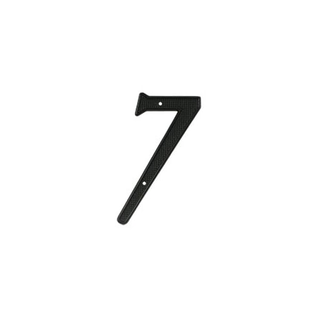 Deltana 4 Height Residential Door Signs Number 7 Black RNZ4-7